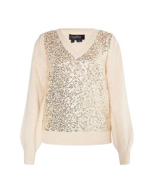 Usha Natural Strickpullover Damen