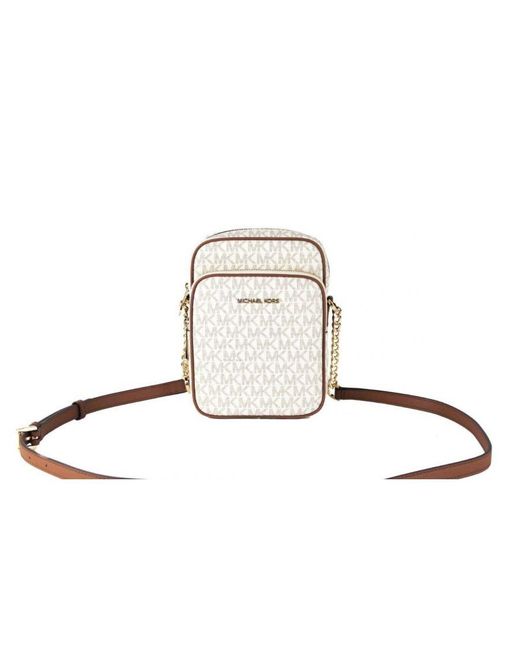 Michael Kors White Jet Set Crossbody Handbag