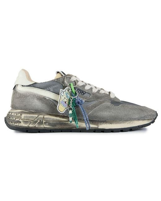 Autry Gray Reelwind Low Trainers