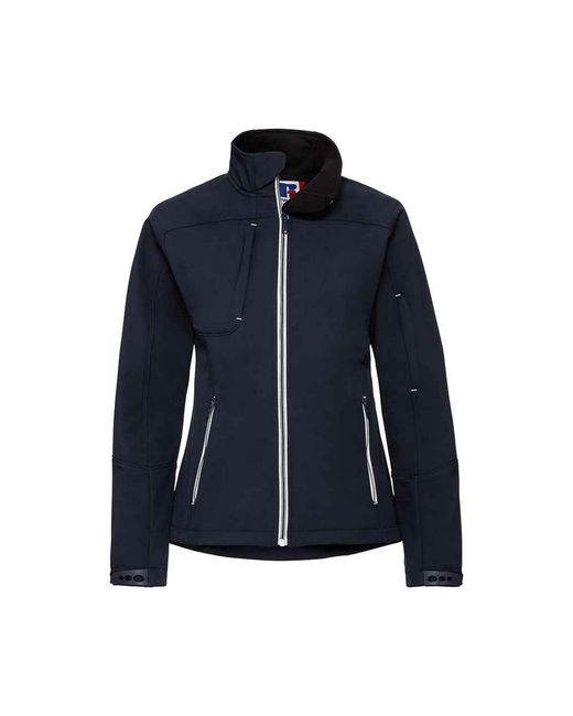 Russell Blue Ladies Bionic Soft Shell Jacket (French)