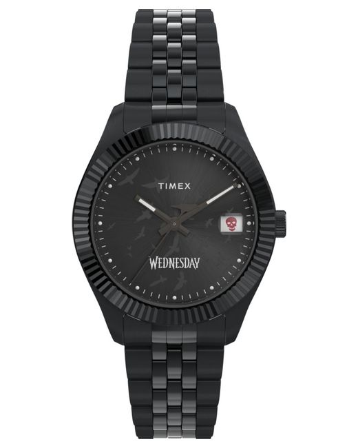 Timex Black X Wednesday Legacy Watch Tw2Y19600 Stainless Steel