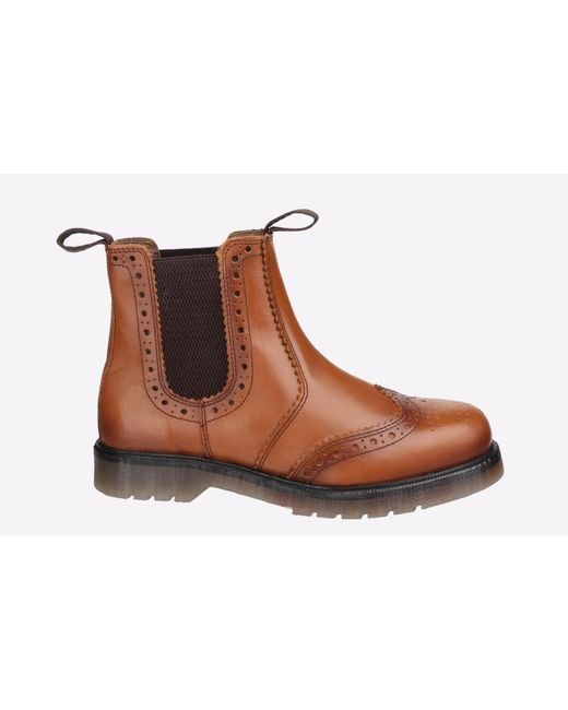 Amblers Safety Brown Dalby Brogue Boots for men