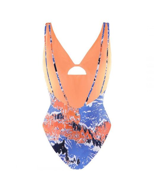 GYMSHARK Blue Eco-Friendly Swimsuit Textile