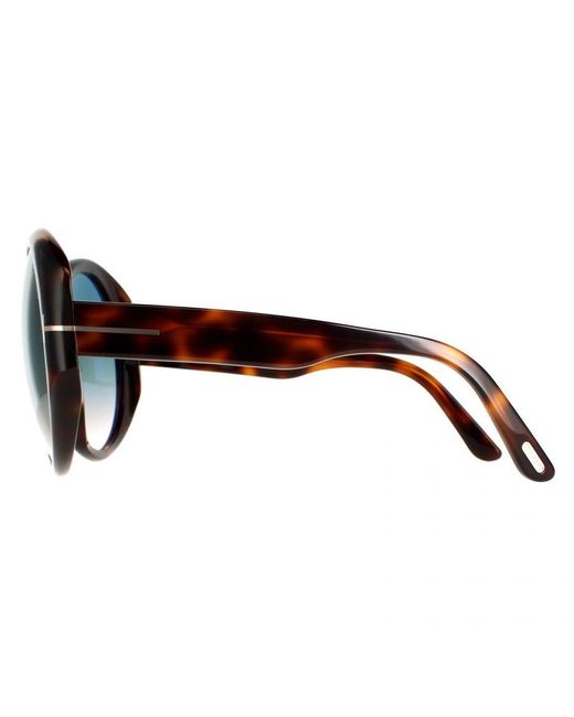 Tom Ford Brown Butterfly Blonde Havana Gradient Ft0848 Terra Sunglasses