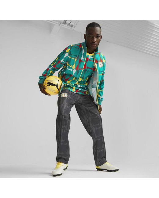 PUMA Green Senegal Ftblculture Track Jacket for men