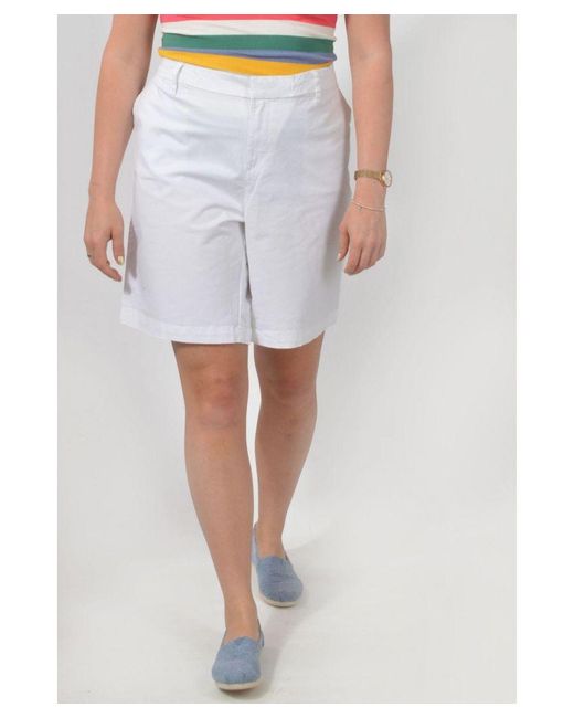 Tommy Hilfiger White Curve Chino Shorts