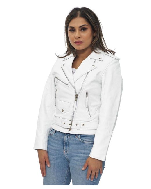 Infinity Leather Gray Cowhide Brando Biker Jacket-Murcia