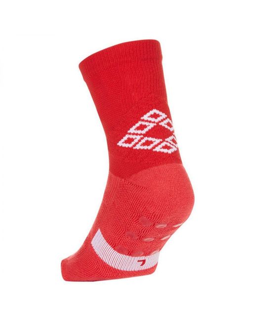 Umbro Red Protex Gripped Ankle Socks (Vermillion) for men
