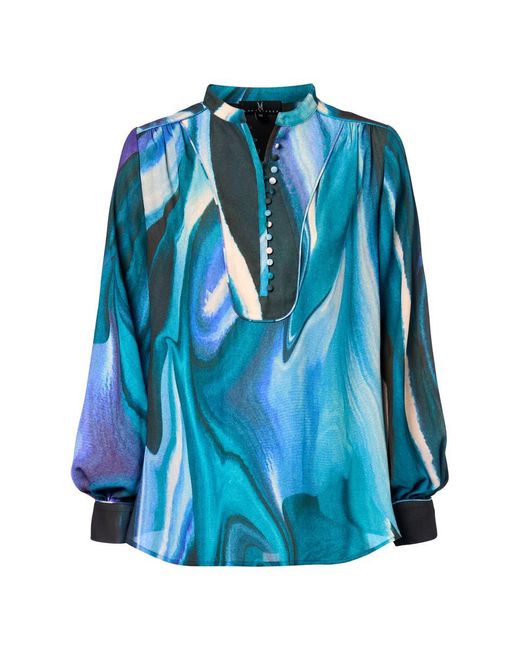 Mart Visser Simona Print Blouse Multi in het Blue