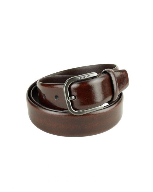 La Martina Brown Leather Belt for men
