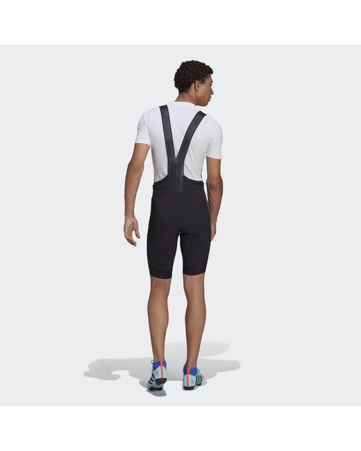 Adidas Originals White The Padded Adiventure Cycling Bib Shorts for men