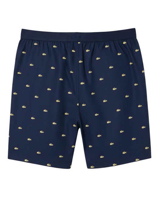 Lacoste Blue Poplin Pyjama Shorts for men