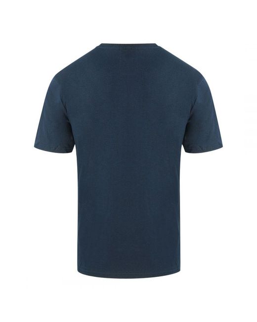 North Sails Blue Block Brand Logo T-Shirt Cotton for men