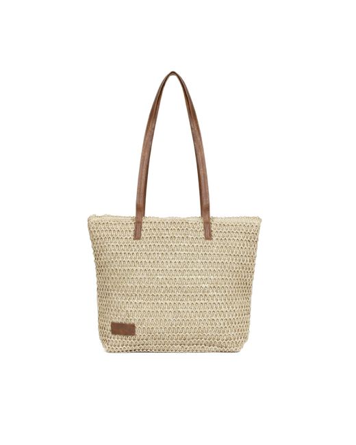 Woodland Leathers Natural Beach Bag