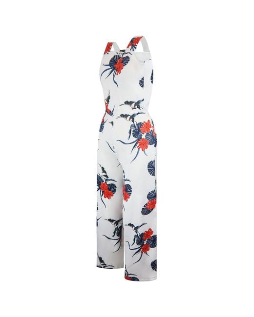 ARMANI EXCHANGE White Hibiscus Jumpsuit