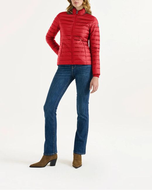 J.O.T.T Red Cha Noos Down High Neck Jacket