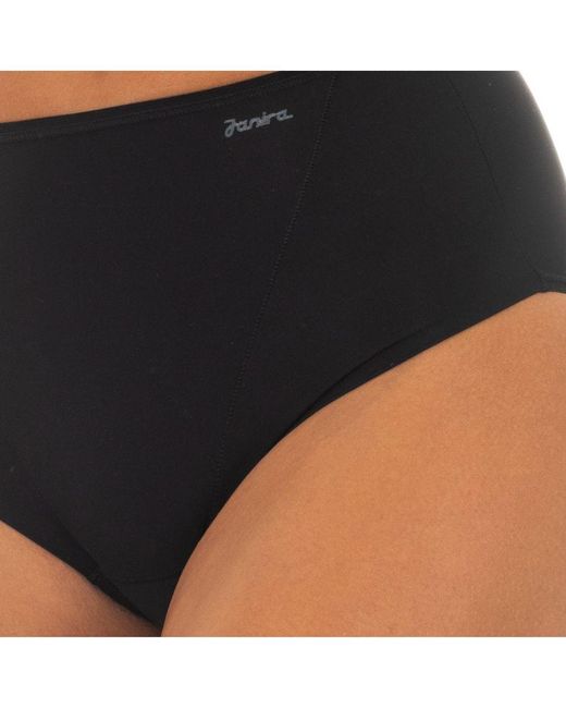 Janira Black Pack-2 High Waist And Elastic Panties Breathable Fabric 1031893