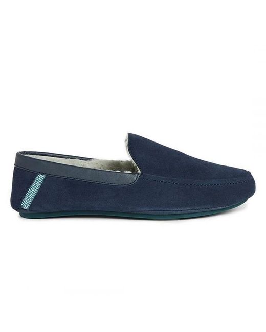 Ted Baker Blue Vallant Slippers Suede for men
