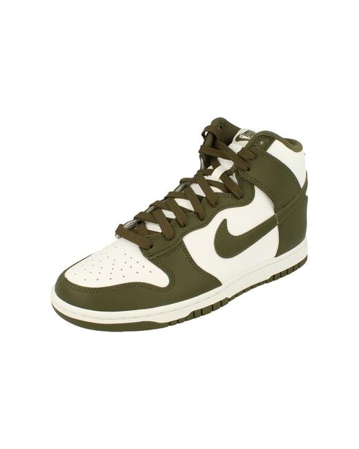 Nike Green Dunk Hi Retro S Trainers Dd1399 Sneakers Shoes for men