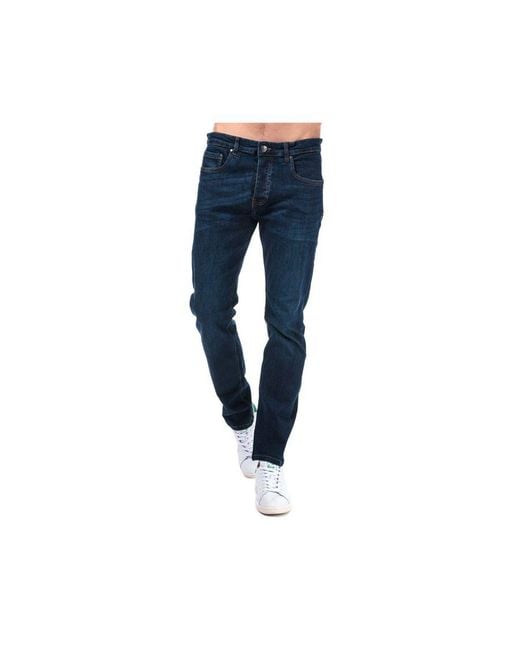 Weekend Offender Blue Tapered Fit Jeans for men