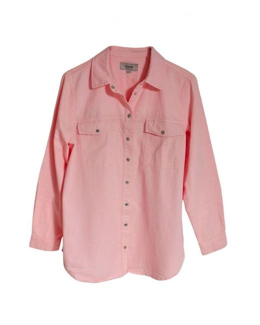 Secret Label Pink Coloured Denim Shirt