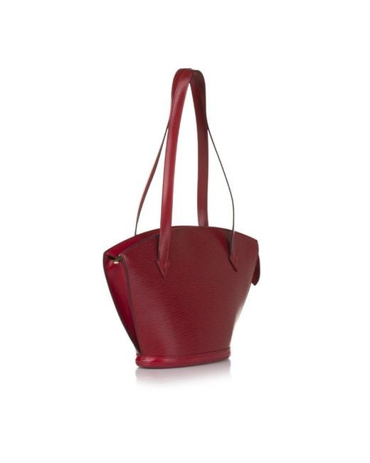 Louis Vuitton Vintage Epi Saint Jacques Pm Long Strap Red Leather