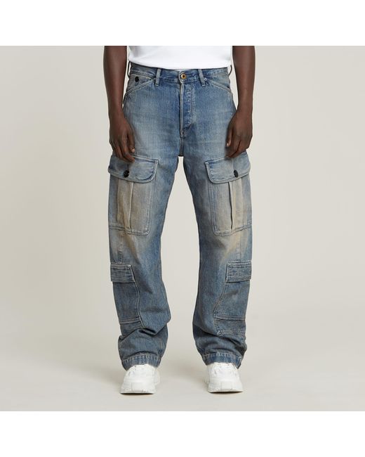 G-Star Blue Bend 3D Cargo Loose Jeans for men