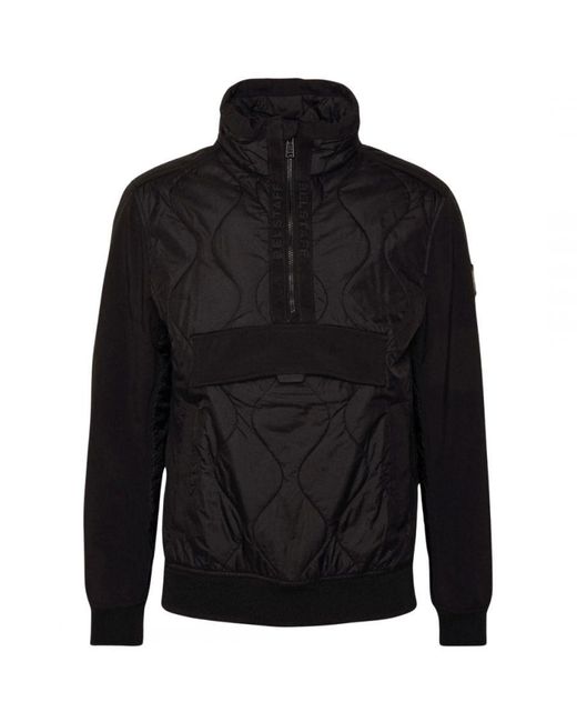 Belstaff Black Area Quarter Zip Pull-Over Jacket Polyamide for men