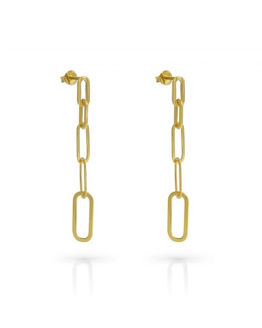Orphelia Metallic 'Eve' 925 Sterling Drop Earrings