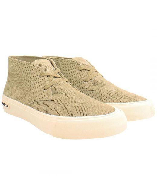 Seavees Natural Maslon Desert Boots Suede for men