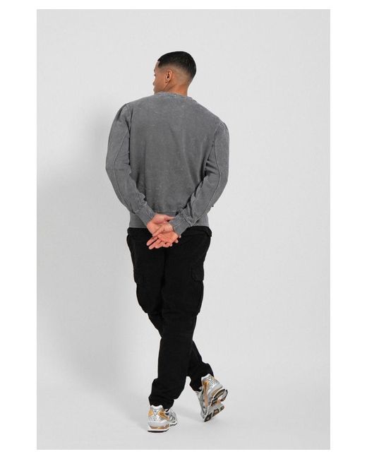 Bench Gray 'Stomp' Cew Neck Sweatshirt for men