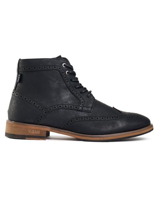 V.Gan Blue Vegan Wheat 2 Brogue Boots for men