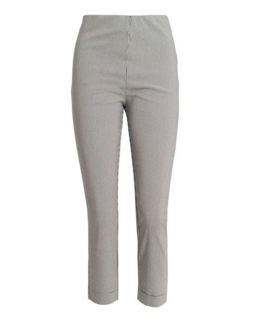 M&CO. Gray Pull On Stretch Crop Trousers