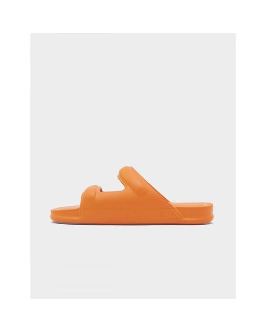 Melissa Dames Free Grow Slide Sandalen In Oranje in het White