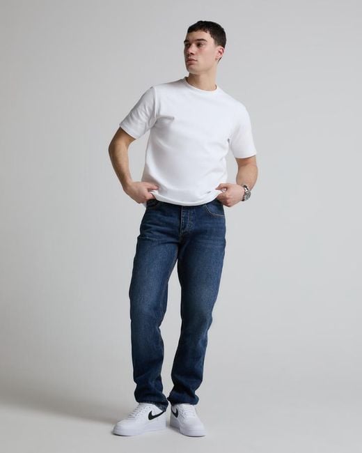 Alessandro Zavetti Blue Seluci Straight Fit Denim Jean for men