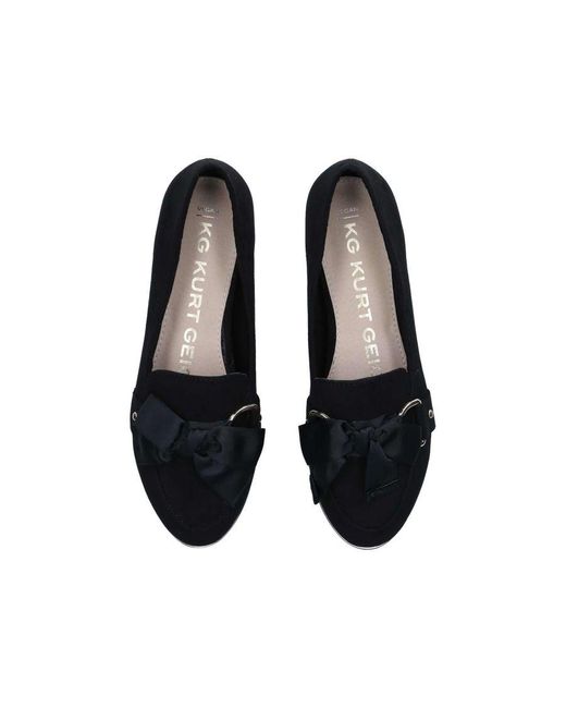 KG by Kurt Geiger Black Suedette Mable3 Loafers