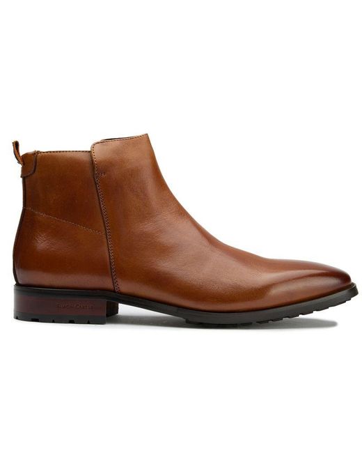Simon Carter Brown Primrose 3 Inside Zip Boots for men