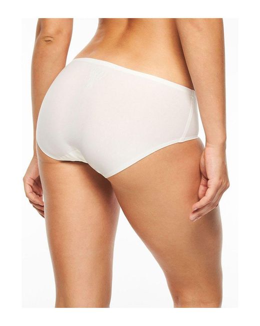 Chantelle White Soft Stretch Hipster Brief