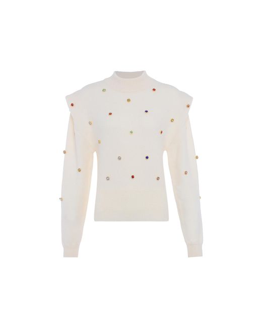 faina Jumper Wolwit in het White