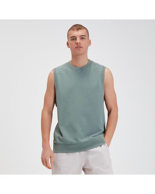 MP Activewear Blue Mp Rest Day Tank Top for men