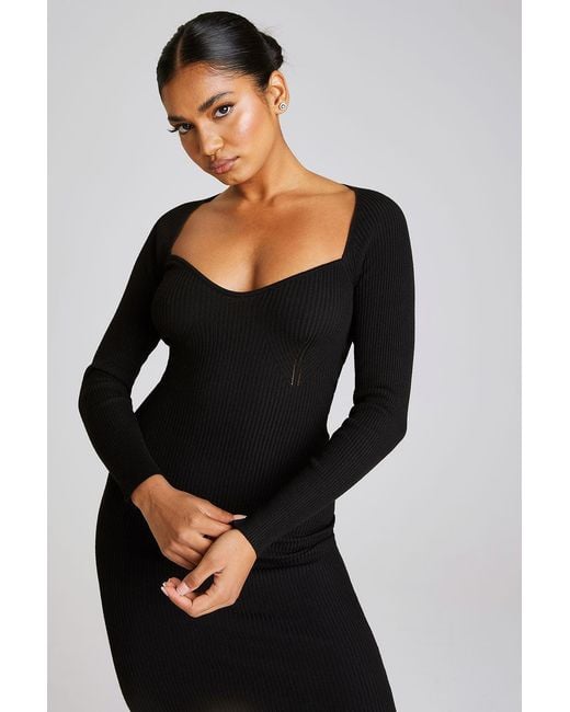 Urban Bliss Black Petite Square Neck Dress