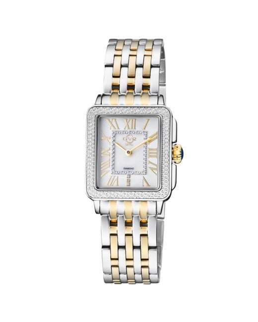 Gv2 Metallic Padova Mother Of Pearl Dial Two Toned Ipyg Bracelet