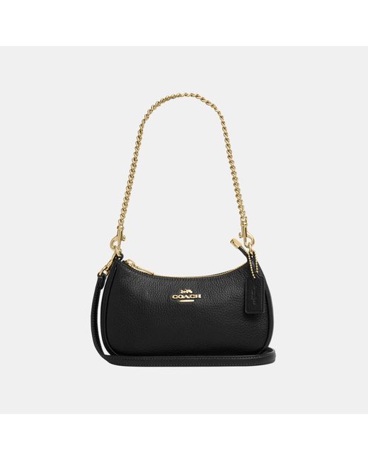 COACH Black Teri Mini Crossbody