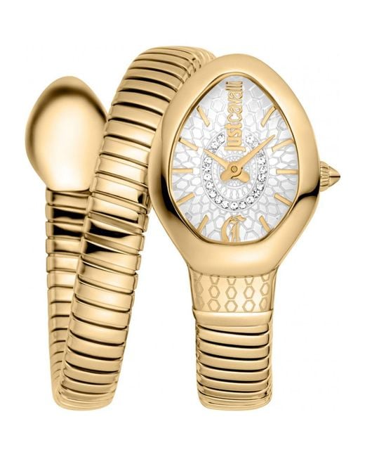 Just Cavalli Natural Jc1L371M0025 Ladies Signature Snake Eclisse Watch