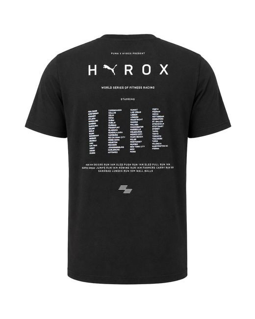 PUMA Black X Hyrox Lifestyle T-Shirt for men