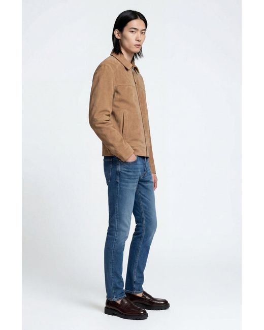 Weston Blue Rowan Suede Jacket for men