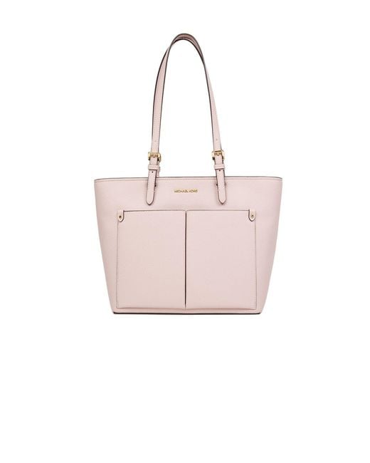 Michael Kors Pink Jet Set Travel Medium Double Pocket Tote