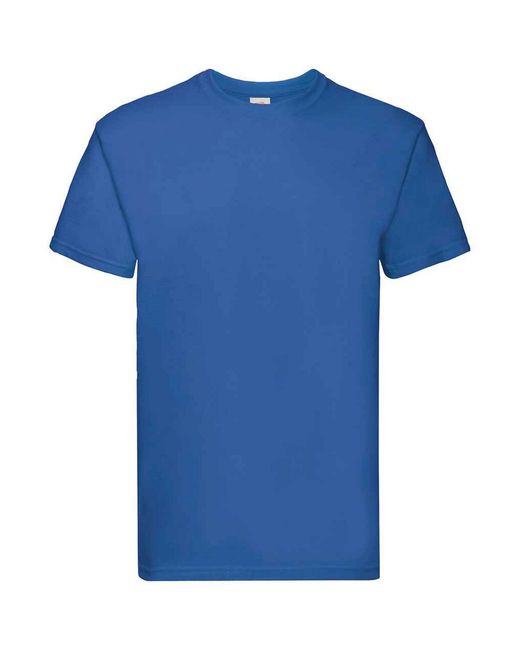 Fruit Of The Loom Blue Adult Super Premium Heather T-Shirt (Royal)