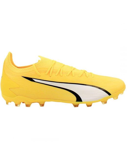 PUMA Yellow Ultra Ultimate Fg/Ag Football Boots for men