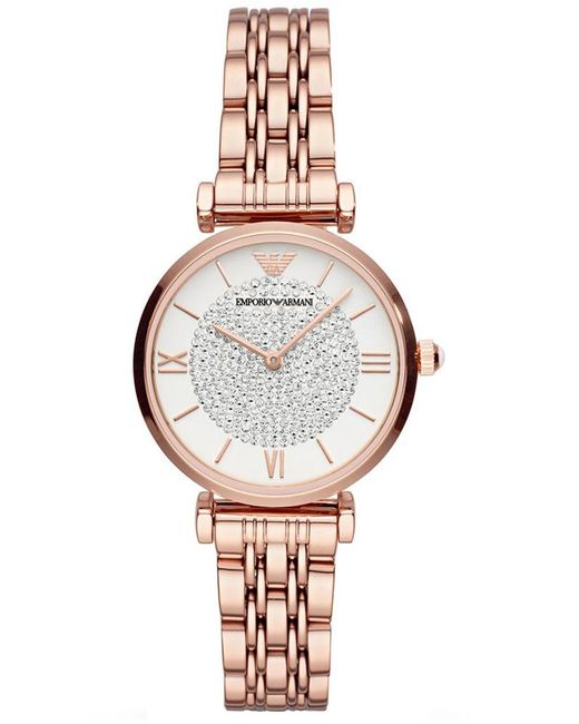 Emporio Armani Metallic Gianni T-Bar Watch Ar11244 Stainless Steel (Archived)